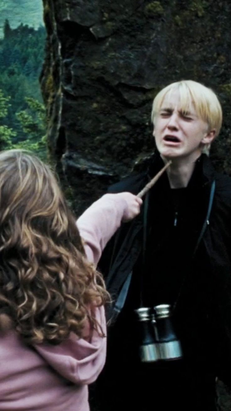 Hermione before punching Draco